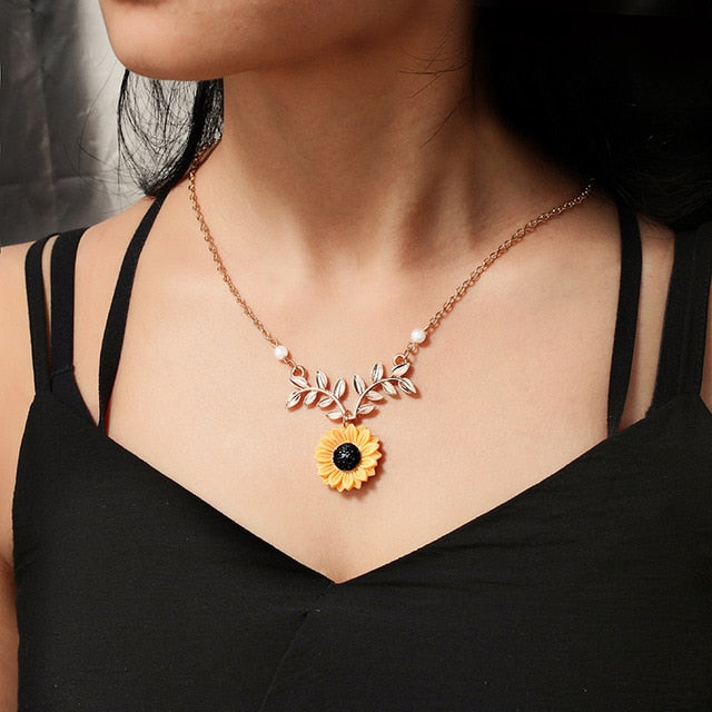 Sunflower Necklace