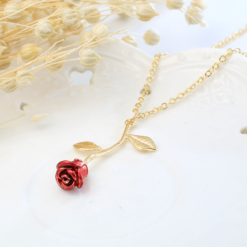 Red Rose Necklace