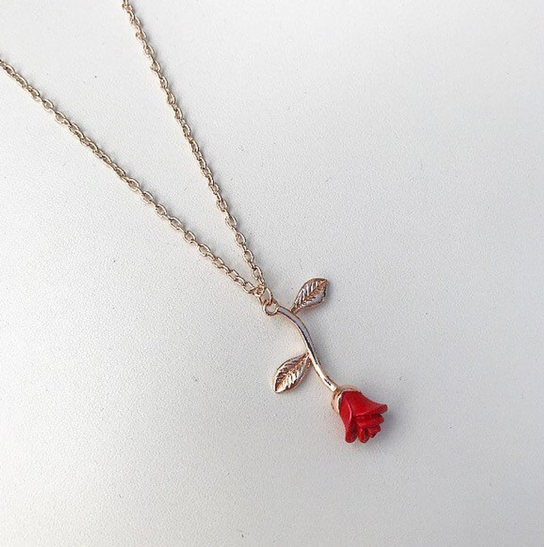 Red Rose Necklace
