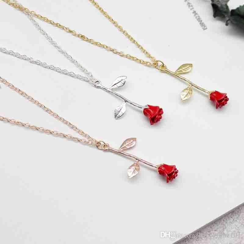 Red Rose Necklace
